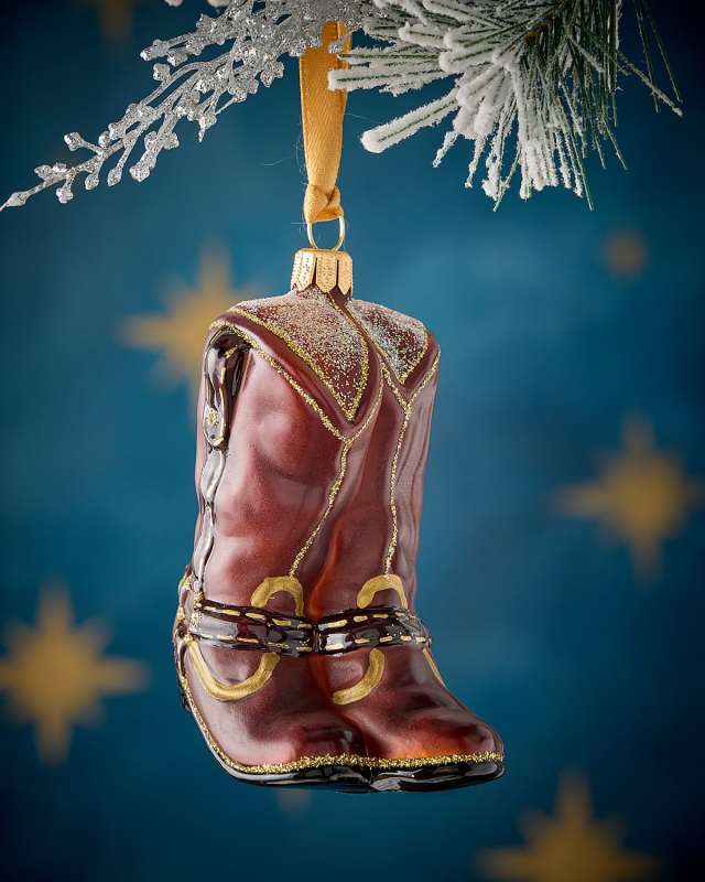 Cowboy Boots Christmas Ornament